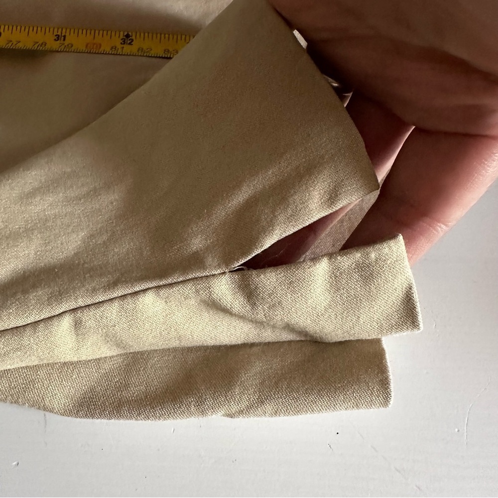 Lane Bryant Womens Flat Front Dress Pants Plus Size 26 Light Beige Pockets - Picture 11 of 12